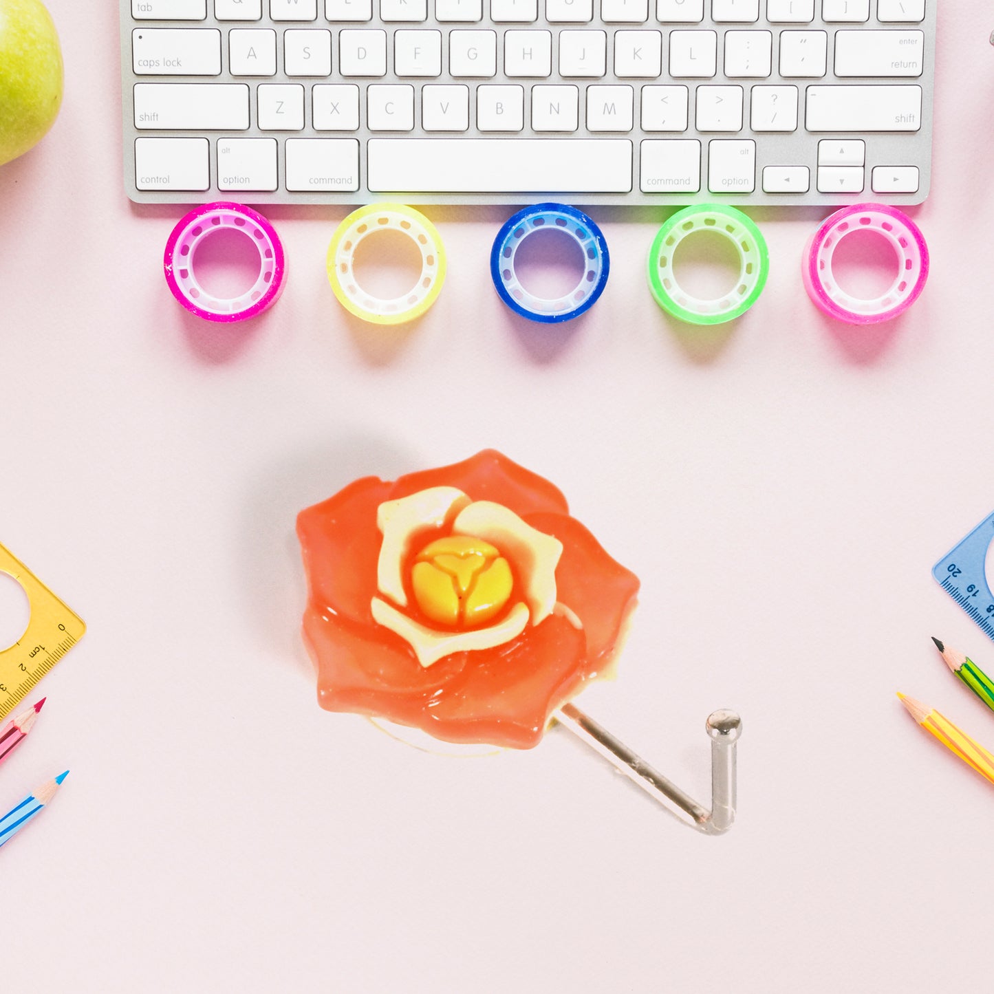 Wukusy multipurpose self-adhesive wall hooks with mixed design, supporting up to 1 kg for home improvement and organizational use.