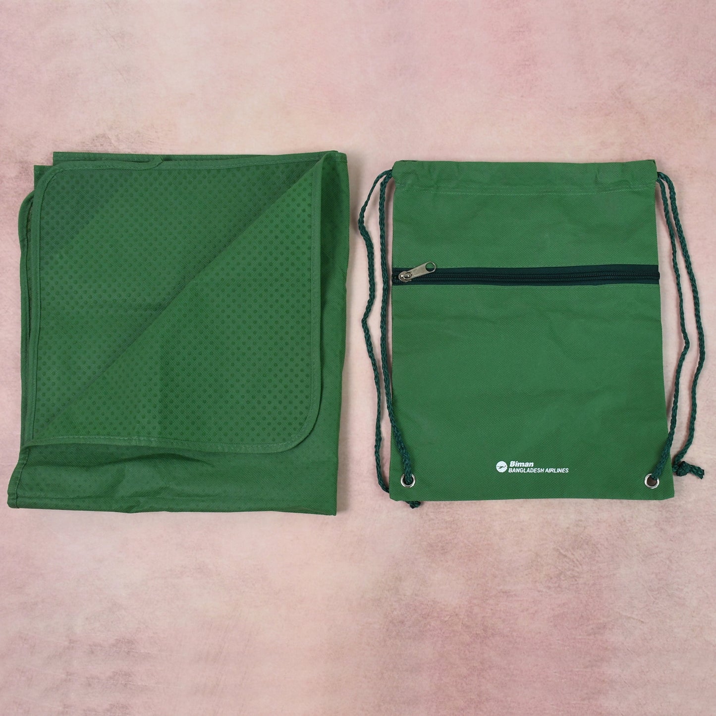 Wukusy 2-in-1 Hajj kit bag with musallah and small bag, compact home improvement set for travel and religious use.