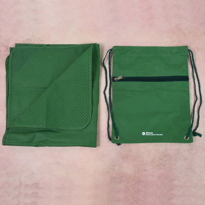Wukusy 2-in-1 Hajj kit bag with musallah and small bag, compact home improvement set for travel and religious use.