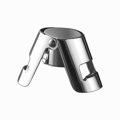 Wukusy stainless steel champagne bottle stopper, large size, sealed for sparkling wine preservation, ideal for home improvement.
