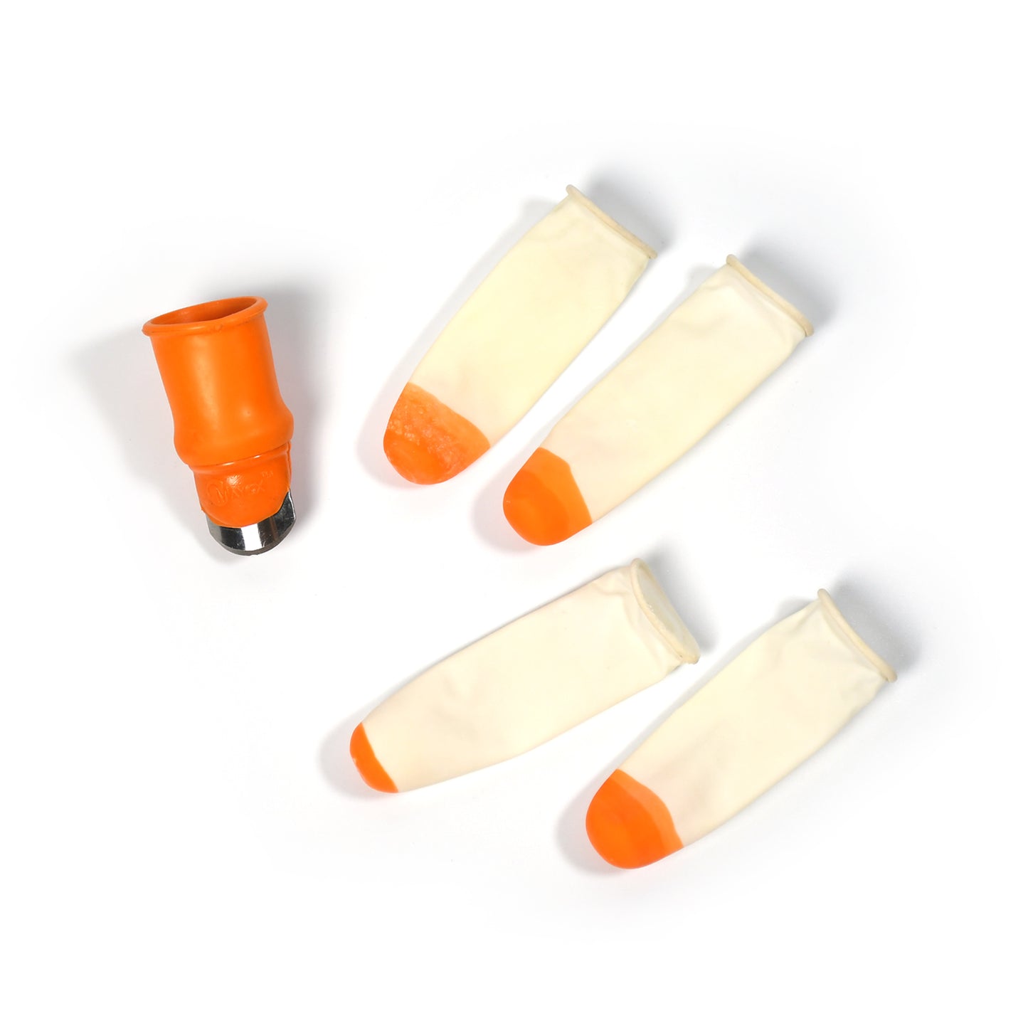 Wukusy Vegetable Thumb Cutter and Tool 5-piece set with sharp blades for efficient vegetable slicing and preparation.