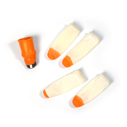 Wukusy Vegetable Thumb Cutter and Tool 5-piece set with sharp blades for efficient vegetable slicing and preparation.