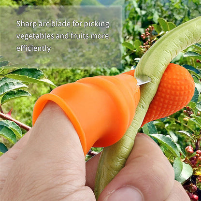 Wukusy vegetable thumb cutter and tool 5-piece set with sharp blades for efficient vegetable slicing and home improvement tasks.
