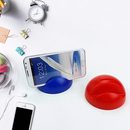 Wukusy 2-in-1 ABS plastic phone holder and stand with coin bank, compact home improvement accessory for organizing phones and coins.