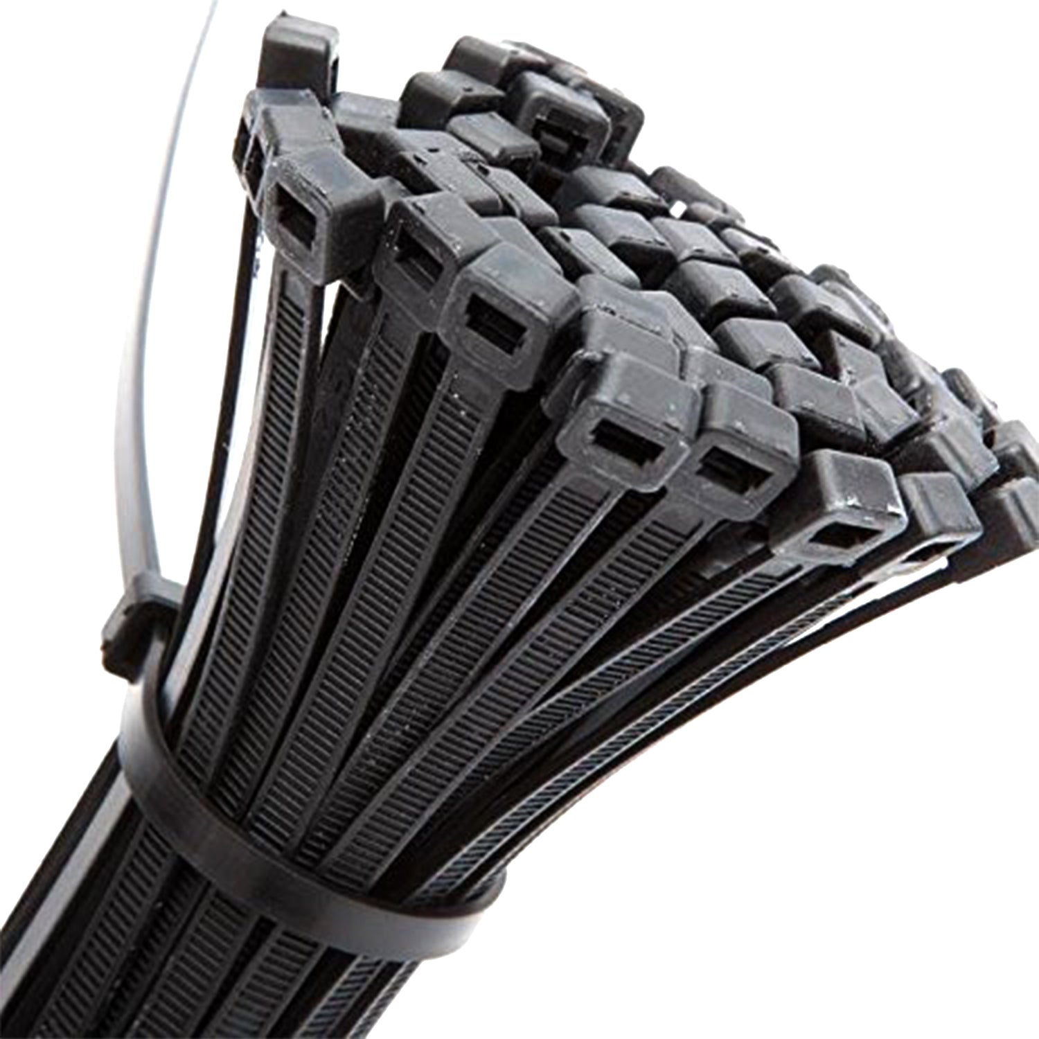 Wukusy 3138 nylon self-locking cable ties, 3x100mm, heavy-duty zip ties, pack of 100 for home improvement and wiring projects.