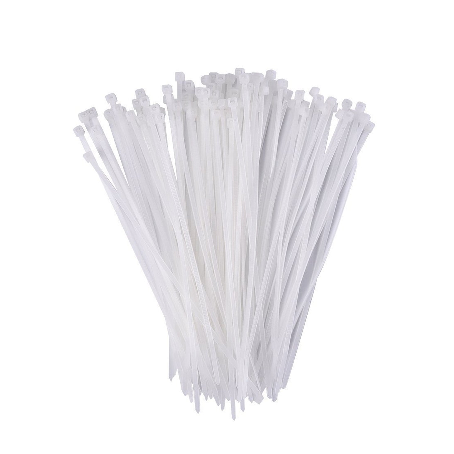 Wukusy 3140 nylon self-locking cable ties, 3.2x200mm, heavy-duty zip wire ties, pack of 100 for home improvement tasks.