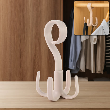 Wukusy 360 rotating multipurpose hook hanger for home improvement, versatile wall-mounted storage solution.