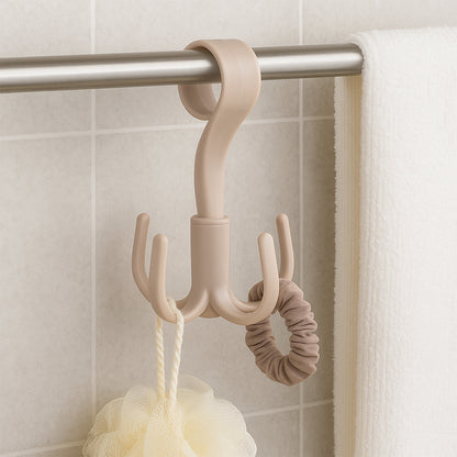 Wukusy 360 rotating multipurpose hook hanger for home improvement, versatile wall-mounted storage and organization solution.