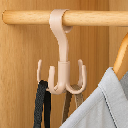 Wukusy 360° rotating multipurpose hook hanger for home improvement, versatile wall-mounted storage solution.