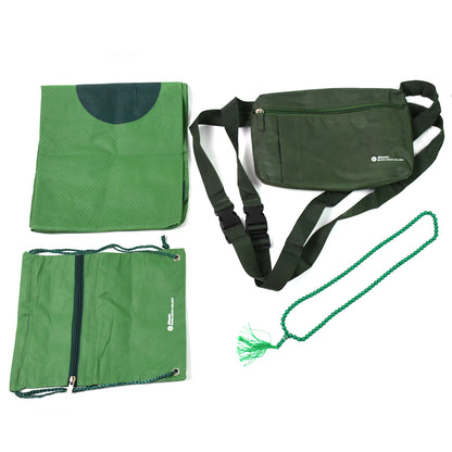 Wukusy 4-in-1 Shoulder Hajj Kit with four home improvement tools, compact and versatile for travel and religious purposes.