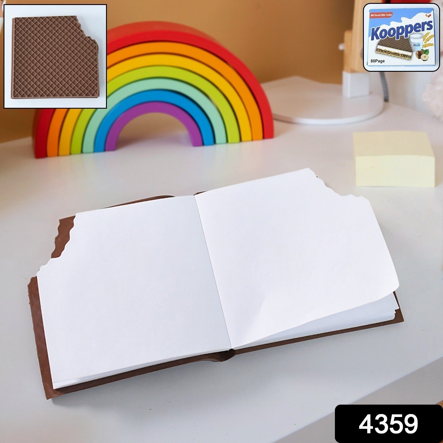 Wukusy Chocolate Dairy Notebook with chocolate scent, ideal for writing practice and early learning, 1-piece premium chocolate-themed copybook.