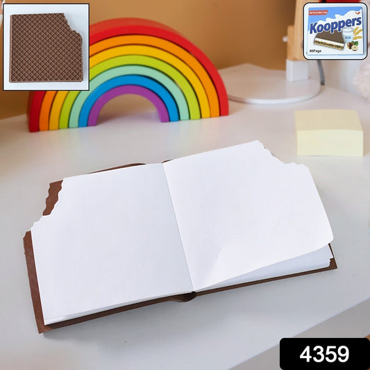 Wukusy Chocolate Dairy Notebook with chocolate scent, ideal for writing practice and early learning, 1-piece premium chocolate-themed copybook.