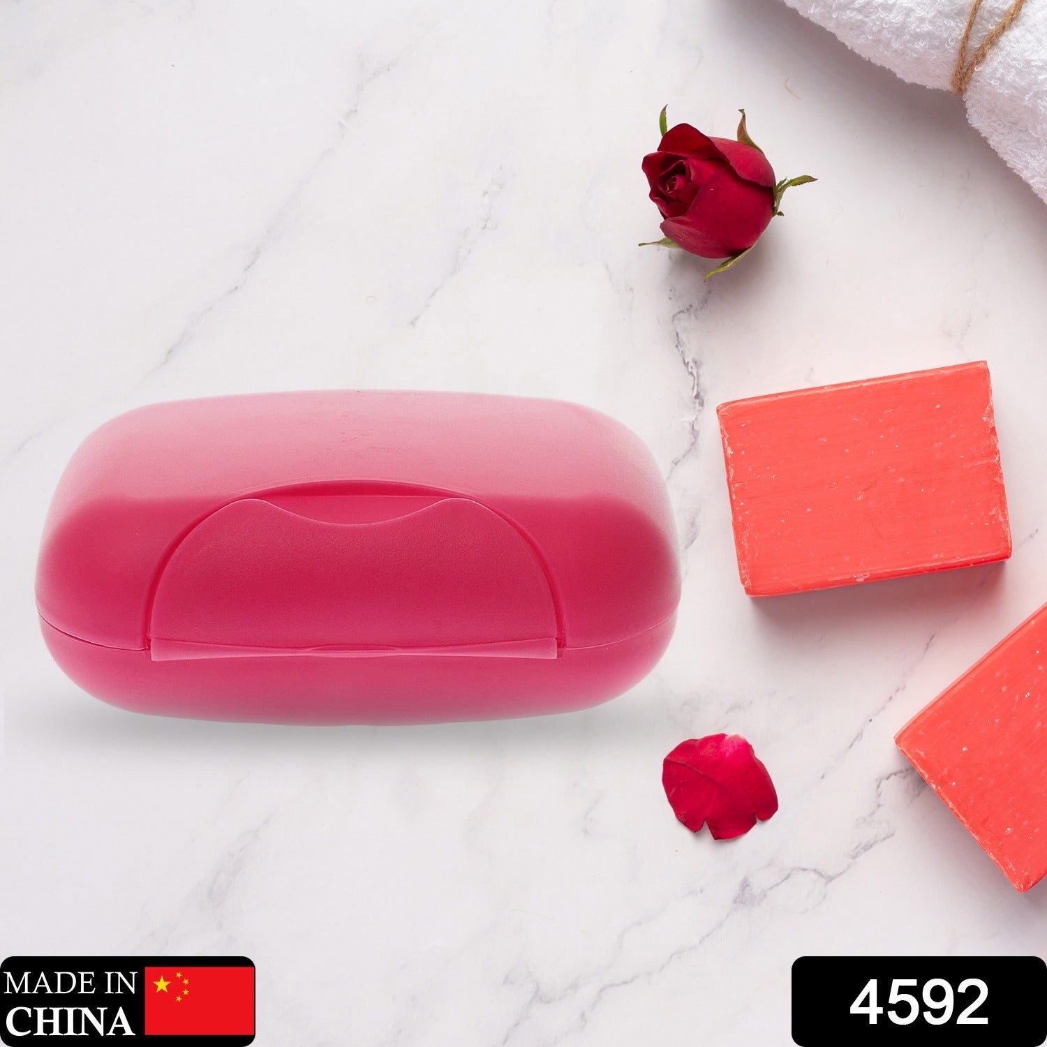 Wukusy travel soap case box with waterproof, leakproof plastic cover, ideal for bathroom or travel use, keeps soap dry and secure.
