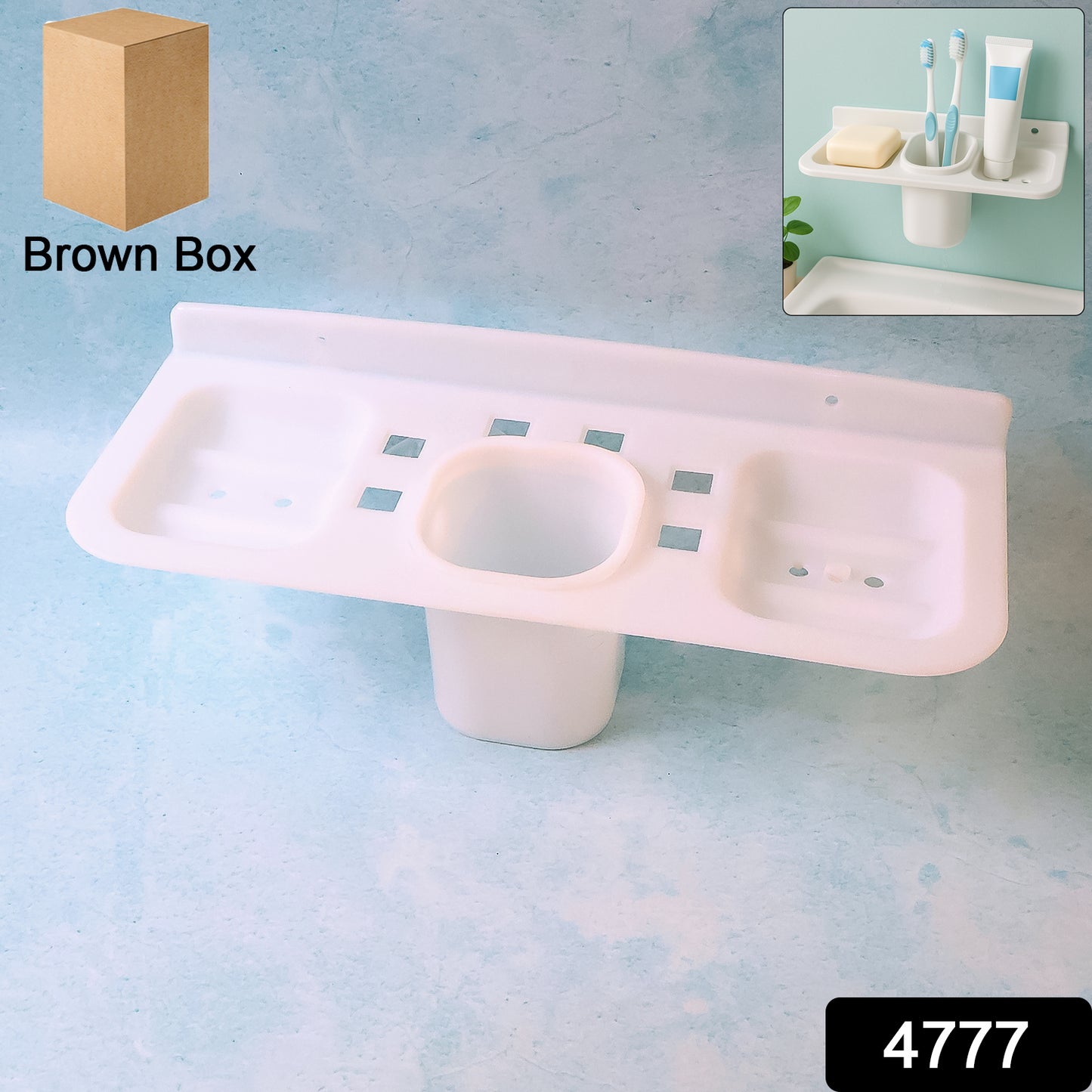 Wukusy 4-in-1 plastic soap dish and tray for bathroom and kitchen use, featuring a durable, easy-to-clean design.