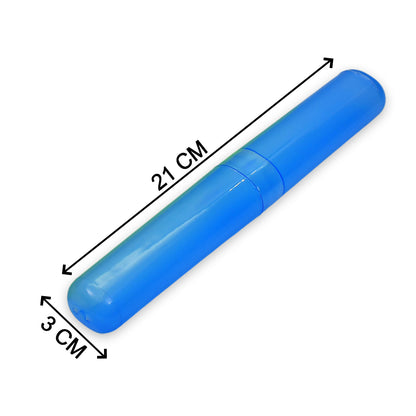 Wukusy 4-piece plastic toothbrush covers with anti-bacterial design, travel case holders for toothbrush protection and hygiene.