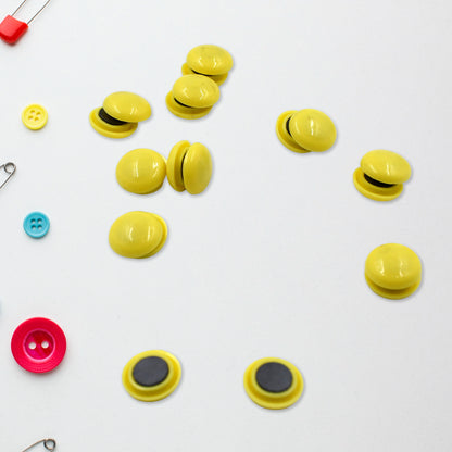 Wukusy magnetic whiteboard nails, 2cm circle, colorful plastic magnetic buckles, pack of 200 for household and teaching use