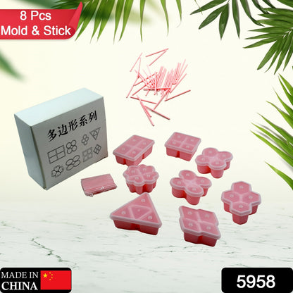 Wukusy multi-shape ice mold set with BPA-free silicone molds for fun, multi-shaped ice pops for kids and adults.