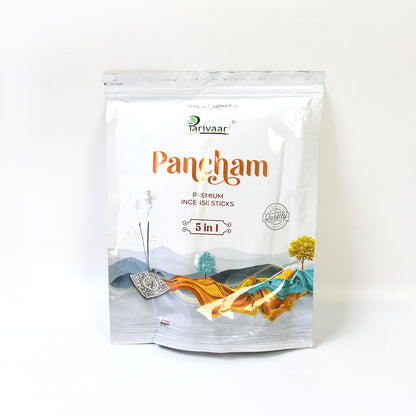 Wukusy 5in1 Pancham Premium Agarbatti incense sticks jar, 450g, for home improvement and aromatherapy.