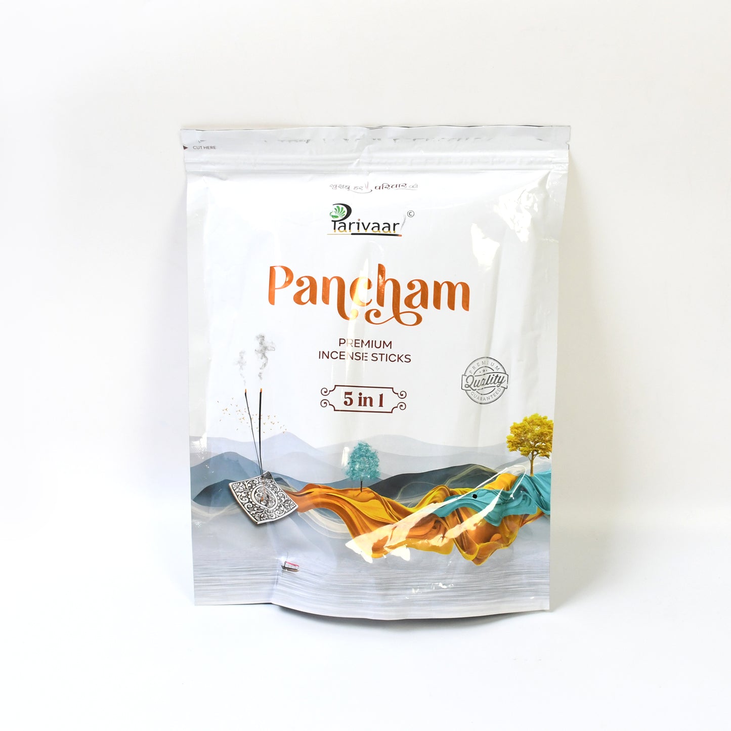 Wukusy 5in1 Pancham Premium Agarbatti incense sticks in a 450g pack, ideal for home improvement and creating a fragrant atmosphere.