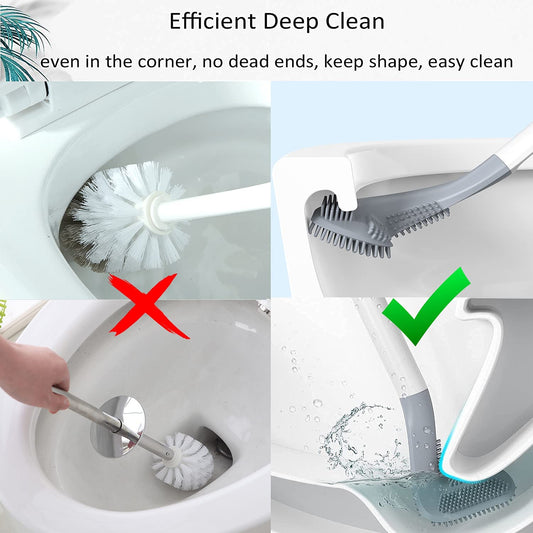 Wukusy golf-shaped toilet cleaner brush for bathroom cleaning, featuring a durable handle and compact design for effective hygiene.
