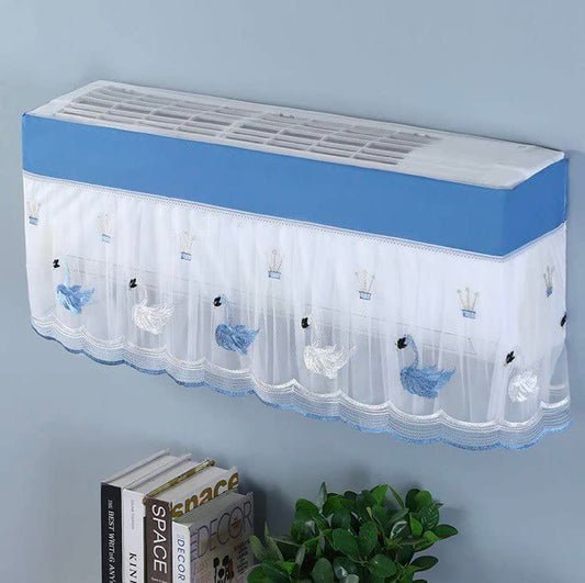 Wukusy 6082 AC dust cover for indoor split air conditioners, foldable, washable, dustproof, designed for 1-ton units.