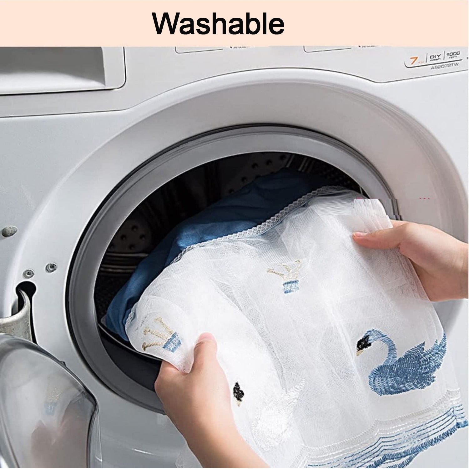 Wukusy 6082 Ac Cover for indoor split air conditioner, foldable dustproof, washable, 1-ton size, designer home improvement accessory.