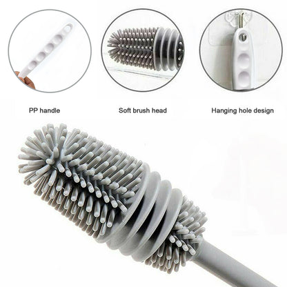 Wukusy bottle cleaning brush for household use, suitable for cleaning bottles and kitchen utensils for food preparation.