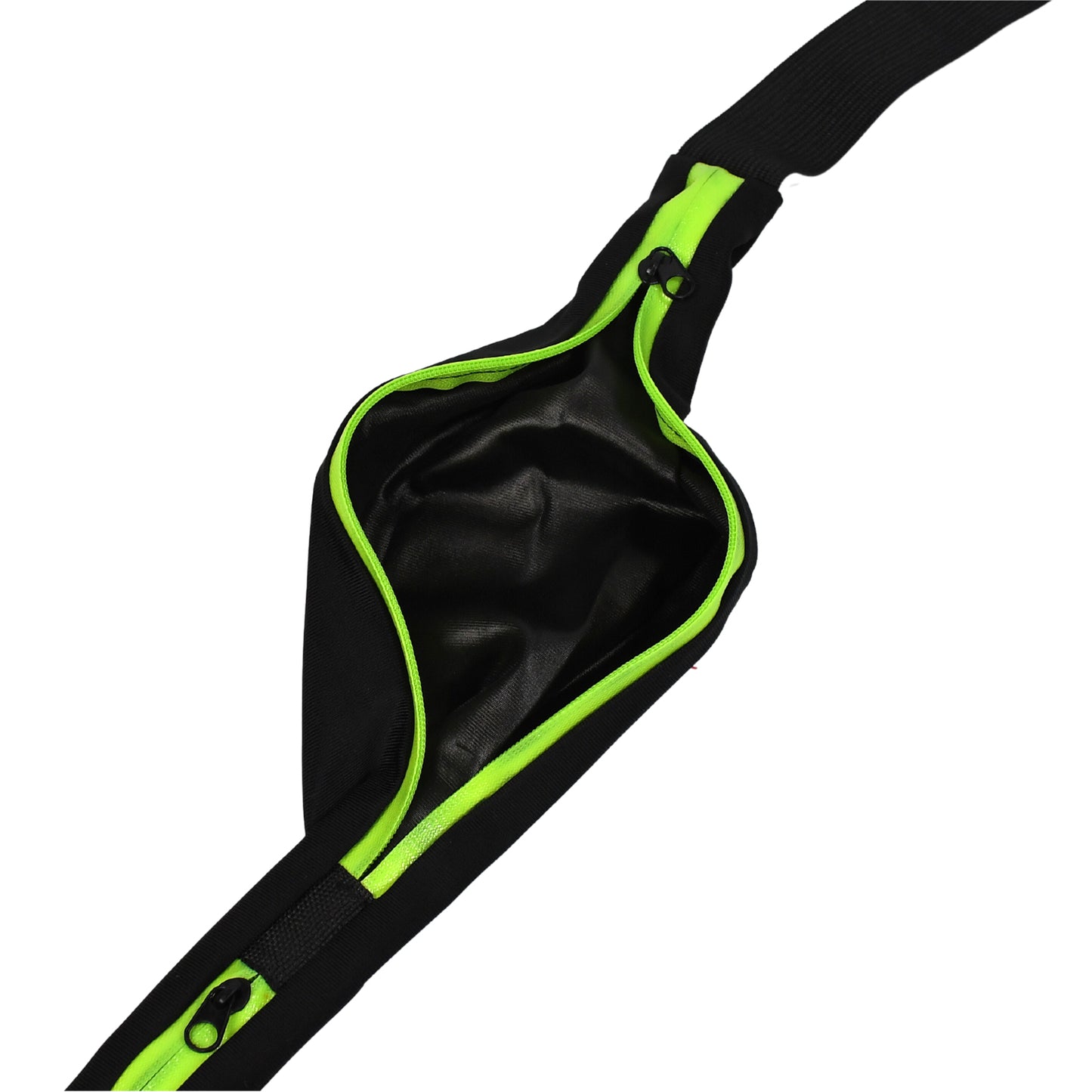 Wukusy 6202 waterproof reflective waist bag for running, hiking, jogging, and walking, with adjustable belt strap.