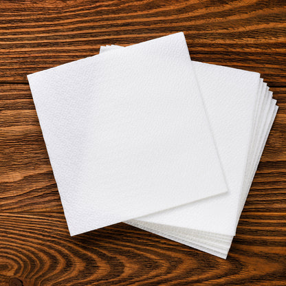 Wukusy tissue paper for wiping and cleaning, shown folded, ideal for home improvement cleaning tasks and surface maintenance.