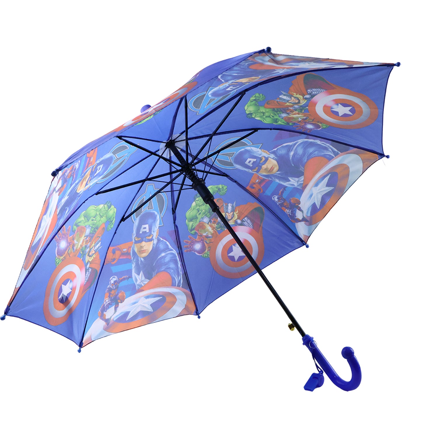 Wukusy umbrella with handle and lightweight safety round plastic cap, suitable for home improvement and outdoor use.