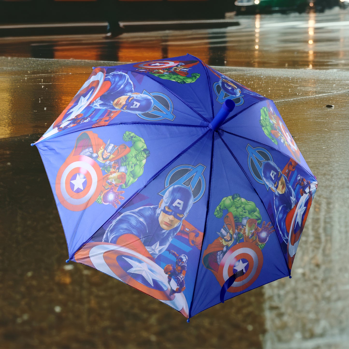 Wukusy umbrella with handle and lightweight safety round plastic cap, designed for home improvement use.