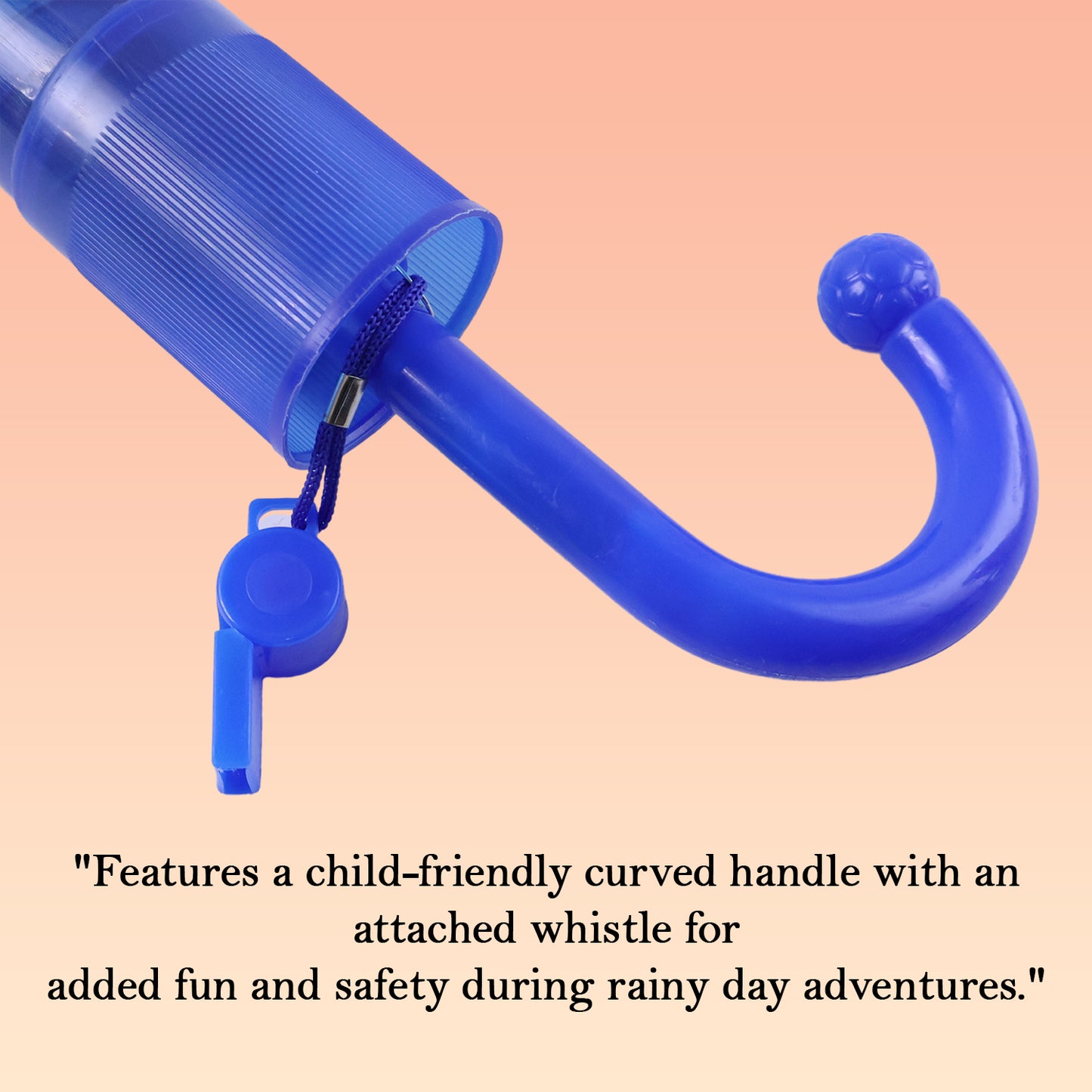 Wukusy umbrella with handle and lightweight safety round plastic cap, designed for home improvement use.