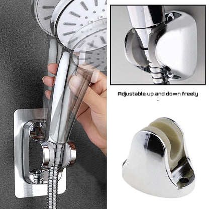 Wukusy 6255a adjustable hand shower holder with fixing screws and bracket for bathroom wall mounting.