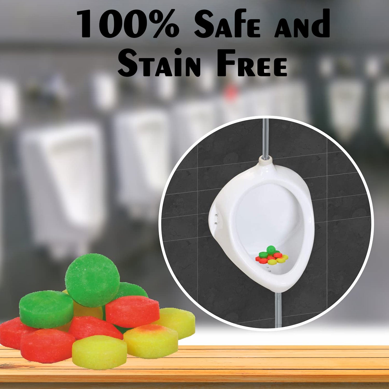 Wukusy 6286 Urinal Cubes bathroom freshener and fragrance blocks for toilets, shoes, and home with long-lasting scent.