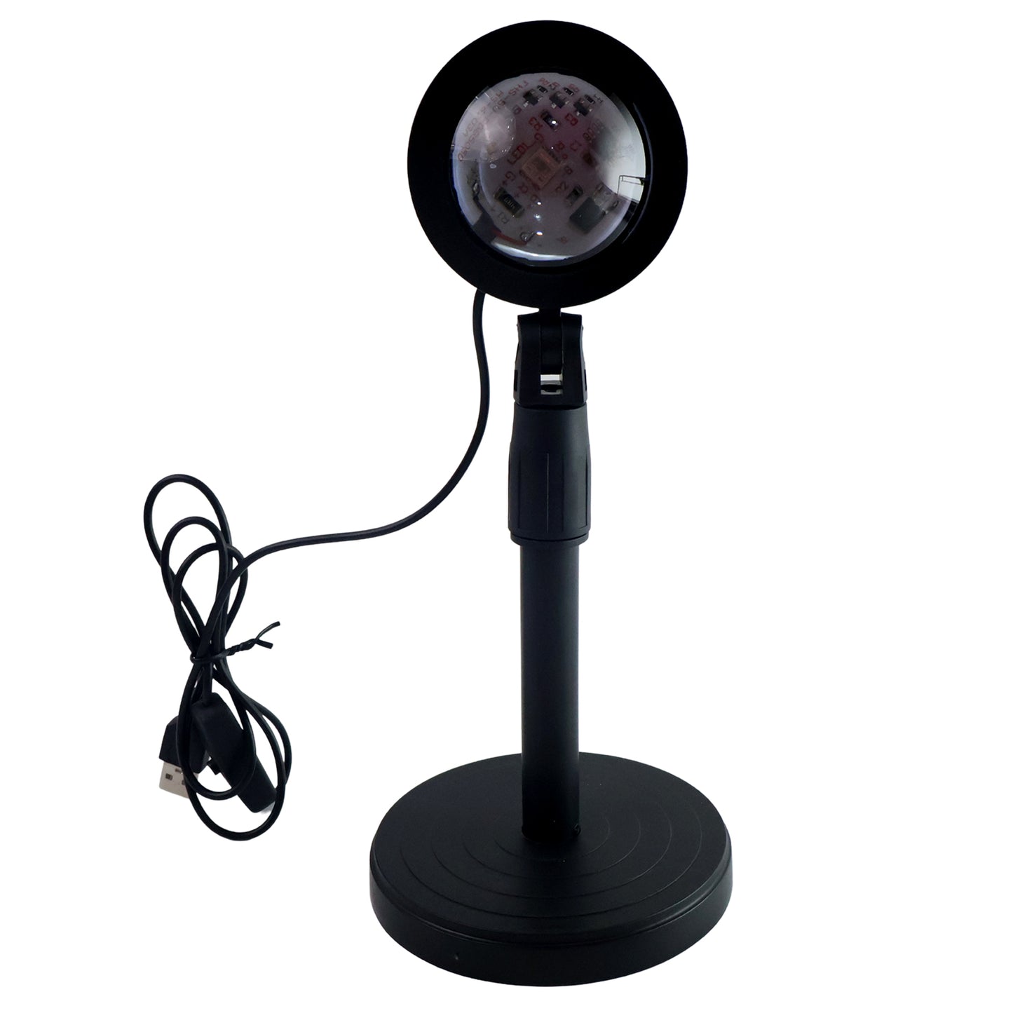 Wukusy Sunset Projection Lamp with 4 colors, LED night lights for home decor and relaxing sunset ambiance.