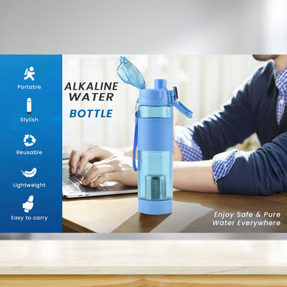 Wukusy 6480 alkaline water bottle made of food-grade plastic, stylish and portable for home use.