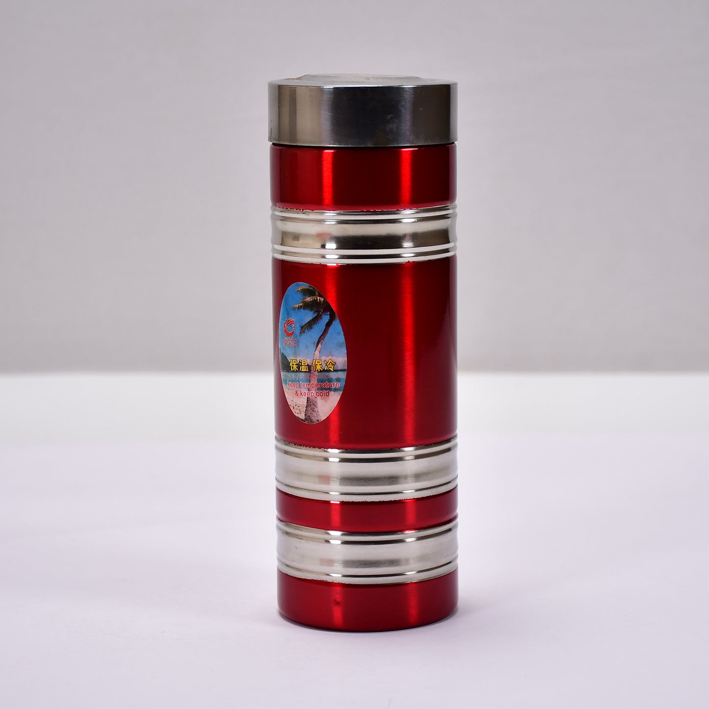 Wukusy 6756 mini stainless steel water bottle, 380ml, ideal for school and home use, with a sleek, durable design.