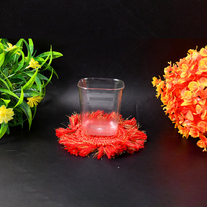 Six transparent Wukusy diamond medium serving glasses for water, juice, and beverages in a home improvement setting.