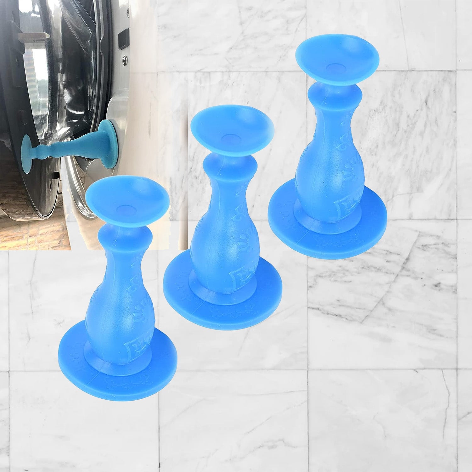 Wukusy multifunction washer door stopper, rubber front load washing machine door holder for home use and appliance safety.