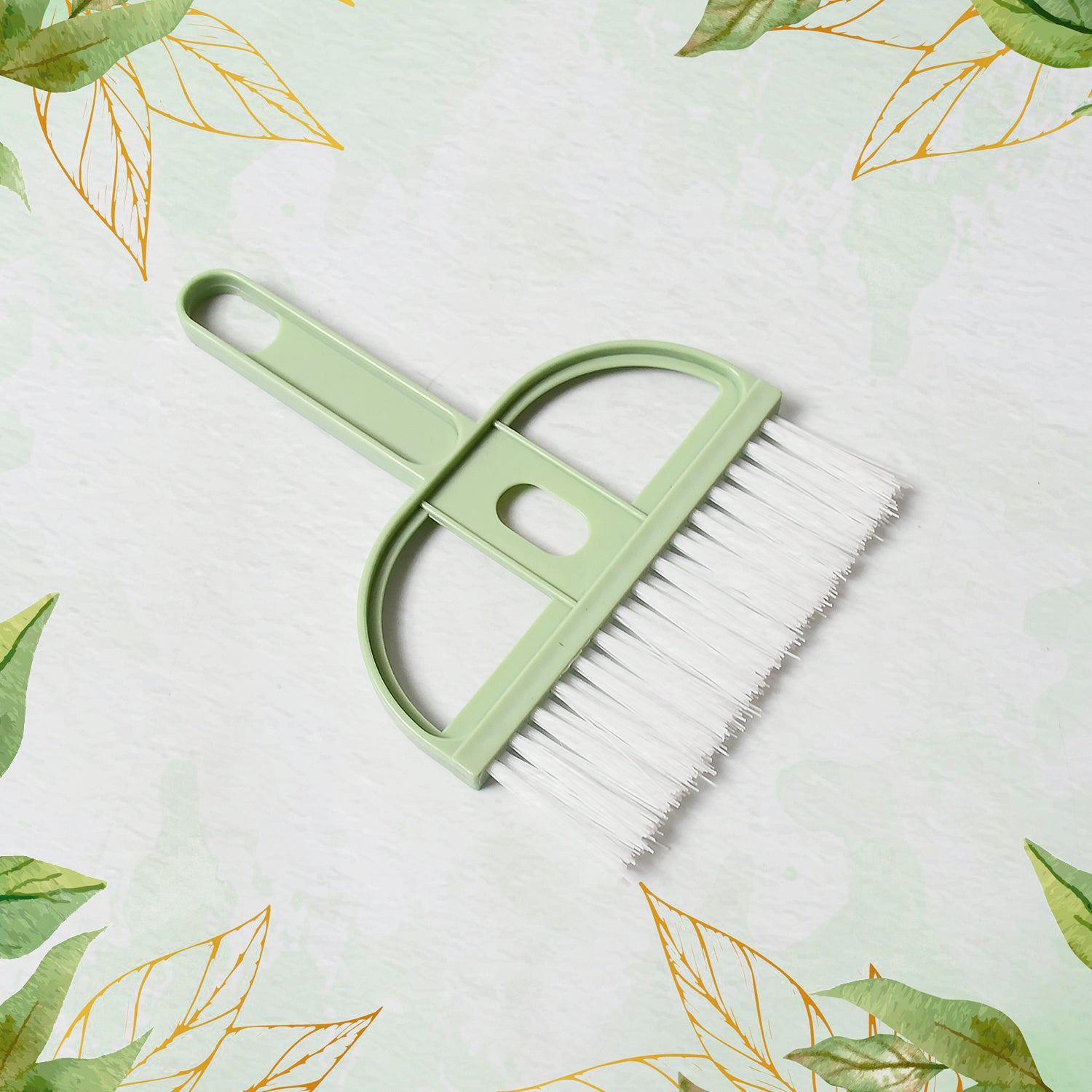 Mini dustpan and brush set by Wukusy for multipurpose home cleaning, featuring a compact dustpan and matching broom.