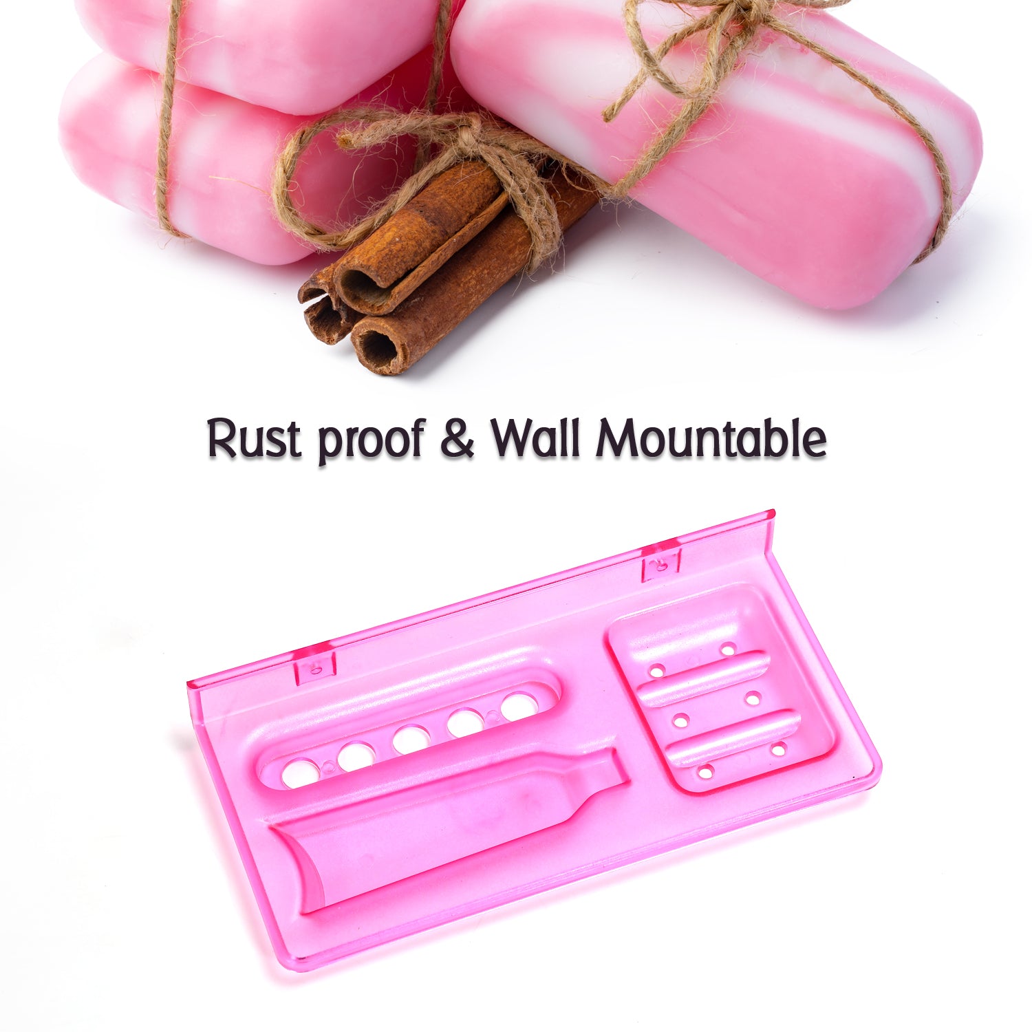 Wukusy 3-in-1 glass soap dish on stand, part of Pure Source India bathroom ware collection, ideal for home improvement bathroom use