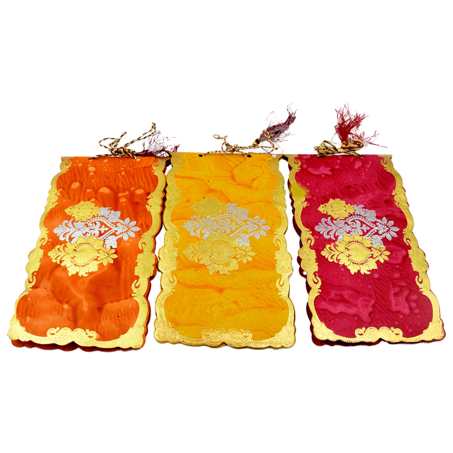 Set of 5 multicolor Wukusy wedding gift envelopes for cash, money, and gift cards for weddings, birthdays, and celebrations.