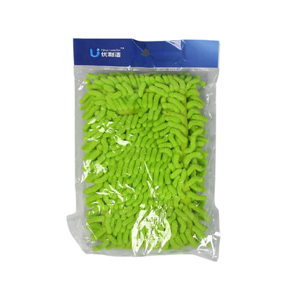 Wukusy microfiber flexible mop cleaning accessories with extendable handle, includes brush for dry and wet home, kitchen, and office cleaning