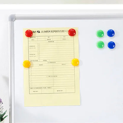 Wukusy set of 10 round magnetic buttons for children’s experiments, durable magnetic toy set for creative play and home improvement.