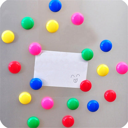 Set of 10 round Wukusy magnetic buttons for children’s experiment and toy play, durable and versatile magnetic set.