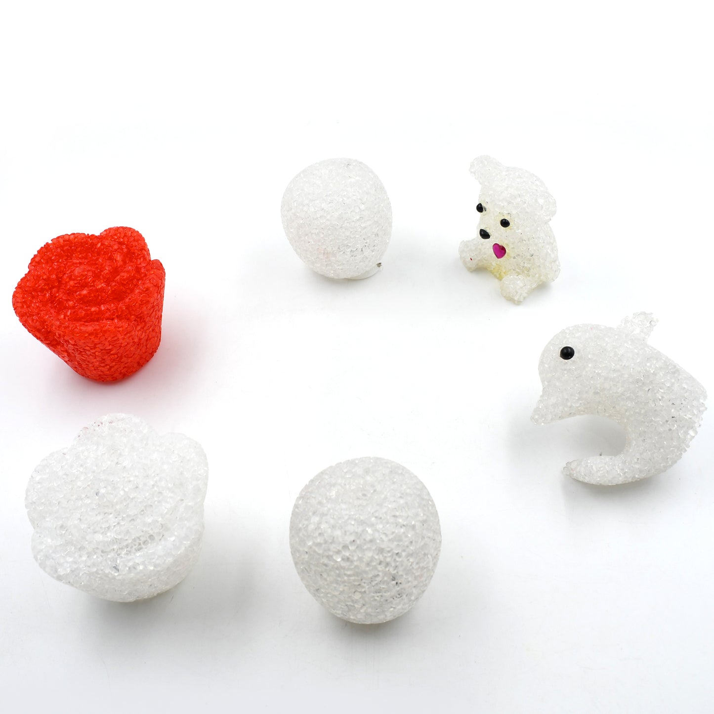 Wukusy 7995a mix design small LED crystal night light lamp with multi-shape light fixtures for home decor and illumination.