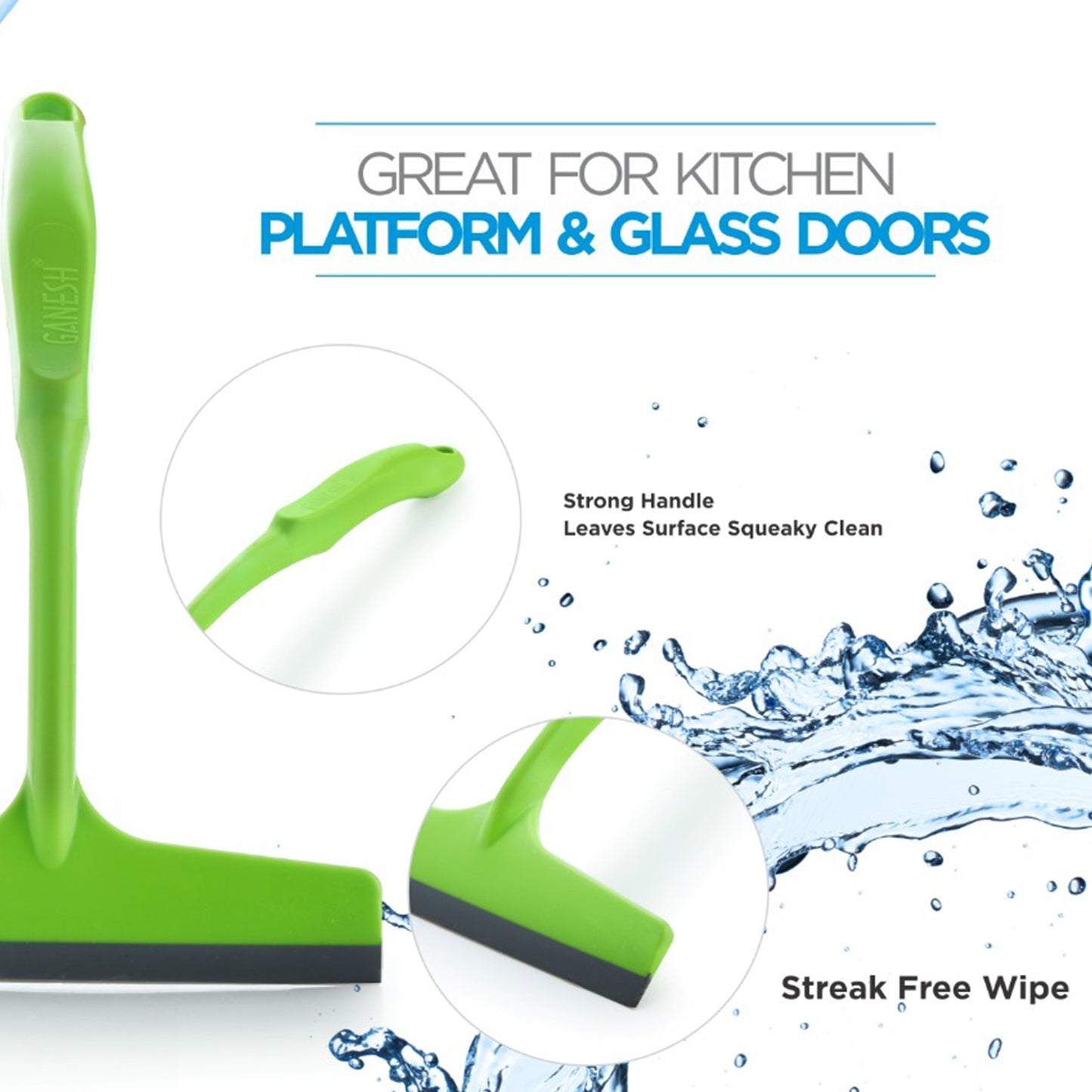 Wukusy Ganesh Plastic Kitchen Wiper for home improvement, durable cleaning tool for kitchen surfaces and counters.