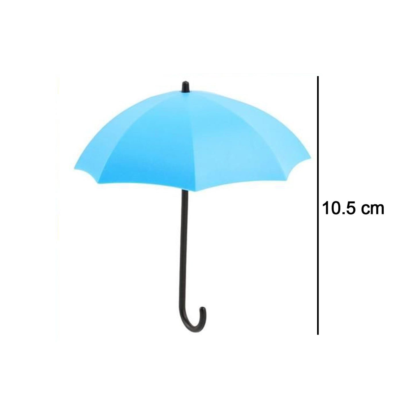 Multicolor Wukusy umbrella, key, and hat wall hook for home organization, wall-mounted with multiple hanging slots.