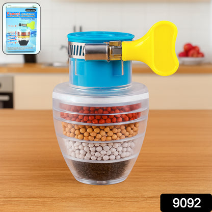 Wukusy 9092 water faucet filter cartridge with six-layer purifier, universal interface, for clean, improved tap water in home improvement.