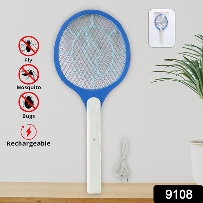 Wukusy rechargeable anti-mosquito racquet with LED light, used for killing insects and mosquitoes indoors.